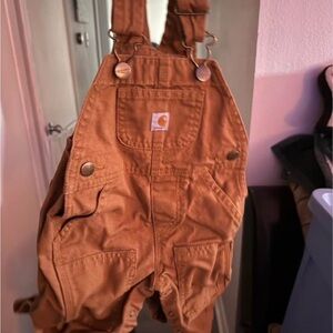 Carhartt Tan Bib Overalls